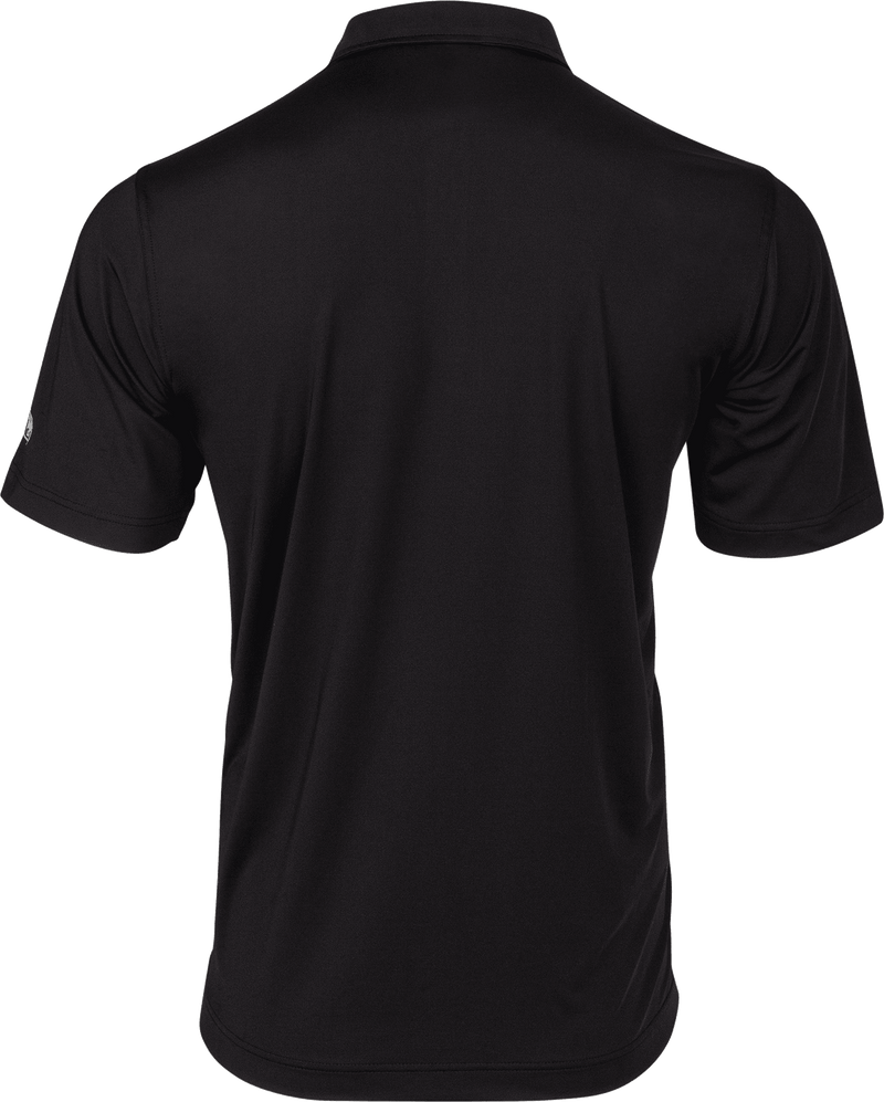 Back view of the DUDE Golf Polo, Black